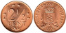  Нидерландские Антильские острова. 2,5 цента 1978 год. Герб. 