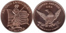  США. Вторая поправка к конституции США. Монетовидный жетон. (унция меди 999) 