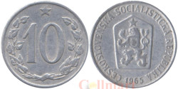 Чехословакия. 10 геллеров 1965 год.