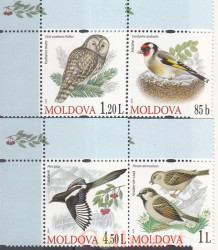Набор марок. Молдова. Птицы (2010). 4 марки.