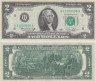  Бона. США 2 доллара 1976 год. Томас Джефферсон. (H - Сент-Луис, Миссури) (AU) 