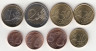  Латвия. Набор монет евро 2014 год. (8 штук) 