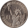  США. 1 доллар 2010 год. 16-й президент Авраам Линкольн (1861-1865) (D) 