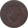  Ирландия. 1 пенни 1822 год. Гиберния. 