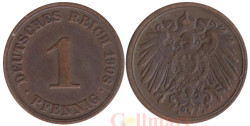 Германская империя. 1 пфенниг 1908 год. (A)