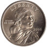  США. 1 доллар Сакагавея 2004 год. Орел. (D) 