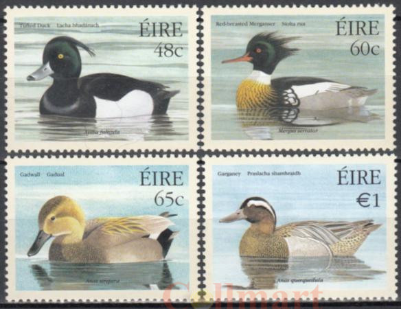  Набор марок. Ирландия 2004 год. Утки. (4 марки) 