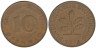  ФРГ. 10 пфеннигов 1974 год. (G) 