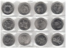  Канада. Набор монет 25 центов 2000 год. Миллениум. (12 штук) 