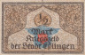  Бона. Германия. Эслинген-ам-Неккар 50 пфеннигов 1919 год. Нотгельд. (VF) 
