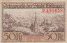  Бона. Германия. Эслинген-ам-Неккар 50 пфеннигов 1919 год. Нотгельд. (VF) 