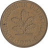  ФРГ. 10 пфеннигов 1981 год. (J) 