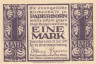  Бона. Германия. Падерборн 1 марка 1921 год. Нотгельд Евангельской церковной кассы. (XF) 
