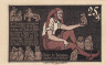  Бона. Германия. Брауншвейг 25 пфеннигов 1921 год. Шут. Нотгельд. (XF) 