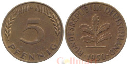 ФРГ. 5 пфеннигов 1950 год. (D)