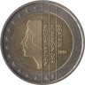  Нидерланды. 2 евро 2003 год. Портрет королевы Беатрикс в профиль. 