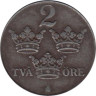  Швеция. 2 эре 1947 год. Три короны. 