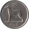  Ирландия. 6 пенсов 1935 год. Ирландский волкодав. 