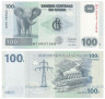  Бона. Конго (ДРК) 100 франков 2022 год. Слон. (Пресс) 