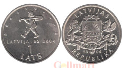 Латвия. 1 лат 2004 год. Спридитис. Вступление Латвии в Евросоюз.