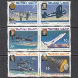 Набор марок. Маршалловы острова 1987 год. История авиации и освоения космоса. (6 марок)