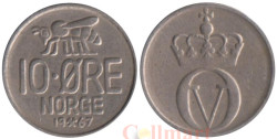 Норвегия. 10 эре 1967 год. Пчела.