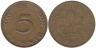  ФРГ. 5 пфеннигов 1981 год. (J) 