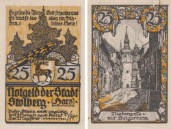 Бона. Германия. Штольберг 25 пфеннигов 1921 год. Нотгельд. (XF)