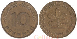 ФРГ. 10 пфеннигов 1981 год. (G)