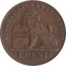  Бельгия. 1 сантим 1902 год. Лев. DER BELGEN 