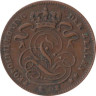  Бельгия. 1 сантим 1902 год. Лев. DER BELGEN 