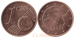 Эстония. 1 евроцент 2012 год.