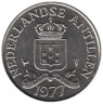  Нидерландские Антильские острова. 25 центов 1977 год. Герб. 