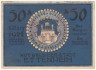  Бона. Германия. Эттенхайм 50 пфеннигов 1922 год. Нотгельд - Городской пейзаж. (XF-VF) 