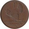  Ирландия. 1 пенни 1935 год. Курица с цыплятами. 