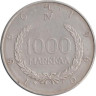  Финляндия. 1000 марок 1960 год. 100 лет валютной системе Снелльмана. 