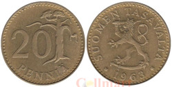 Финляндия. 20 пенни 1963 год.