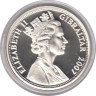  Гибралтар. 5 фунтов 2007 год. Бриллиантовая свадьба. 
