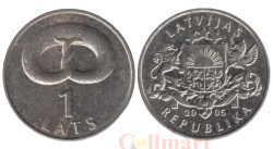 Латвия. 1 лат 2005 год. Крендель.