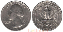 США. 25 центов 1977 год. Джордж Вашингтон. (D)