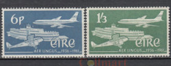 Набор марок. Ирландия 1961 год. 25-я годовщина Aer Lingus. (2 марки)