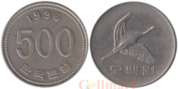 Южная Корея. 500 вон 1996 год. Маньчжурский журавль.