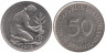  Германия (ФРГ). 50 пфеннигов 1978 год. Женщина, сажающая росток дуба. (D) 