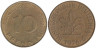  ФРГ. 10 пфеннигов 1976 год. (F) 