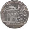  Австрия. 5 евро 2005 год. 10 лет членству Австрии в ЕС, гимн ЕС. 