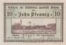  Бона. Германия (Польша). Волау (Волув) 10 пфеннигов 1920 год. Нотгельд. (XF) 
