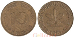 ФРГ. 10 пфеннигов 1981 год. (F)