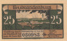  Бона. Германия. Нойбранденбург 25 пфеннигов 1921 год. Шпиль церкви Святой Марии. Нотгельд. (XF) 