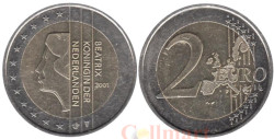 Нидерланды. 2 евро 2001 год.