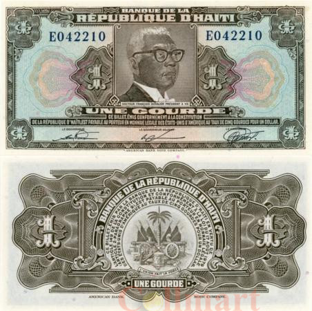  Бона. Гаити 1 гурд 1979 год. Франсуа Дювалье. (Пресс) 